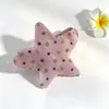 Presilha de Cabelo de Acetato Estampada Coreana com Toque de Luxo, Exclusiva Presilha Oval Vazada, Tamanho Grande, Acessório de Cabelo Pinça Bico de Pato para Parte de Trás da Cabeça Feminino