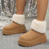 Botas Transfronterizas Europeas y Americanas para Mujer Comercio Exterior Cómodas Tallas Grandes Ropa de Abrigo Moda Estilo Europeo y Americano Otoño Nuevo Estilo Venta al por Mayor Tallas Grandes