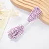 Cuerda de papel de color de doble hebra diámetro 2 mm tejida a mano para jardín de infantes cuerda de papel kraft cuerda de papel de color embalaje de caja de regalo