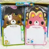 Quadro branco infantil em formato de animal quadro de escrita infantil quadro de mensagens para rabiscos quadro de desenho para pendurar com caneta para quadro branco