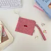 58153 Bolsa de Armazenamento Bordada Fofa Porta-Moedas Portátil para Fone de Ouvido Diversos Organizador Batom Joias Armazenamento de Moedas