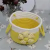 Caja de almacenamiento de escritorio, cesta pequeña tejida para el hogar, cesta para guardar refrigerios, artículos diversos, cesta para guardar llaves y cosméticos
