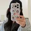 Etiqueta pequeña de jade transparente es adecuada para funda de teléfono Apple 18promax, iPhone 17p linda, 16 anticaídas, 15p dura