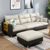 Sofá de tela nórdica moderno minimalista para apartamento pequeño, juego de sala de estar para hogar y apartamento, extraíble y lavable, muebles nuevos