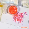 Decoração de unha em pó de casca de celofane irregular cor de fragmentos de papel de bala glitter sequin joia de unha diy