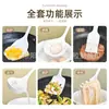 Juego de espátulas de silicona, resistentes a altas temperaturas, para utensilios de cocina antiadherentes, espátula de cocina con mango de madera, cuchara para sopa, herramientas de cocina para el hogar