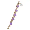 Pulsera de Trébol de Cuatro Hojas de Aleación de Zinc Nueva Zhuzi Jewelry Accesorios de Joyería DIY Cadena de Aceite Goteo Hecha a Mano Decoración para Funda de Teléfono Móvil