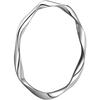 Pulsera anillo de Möbius de plata esterlina 9999 para mujer, simple, sólida, joyería de plata de ley, diseño de nicho, regalo para novia