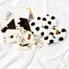 Bufanda Pequeña de Invierno Estilo Coreano Cuello Snoop Maomao para Mujer Protección del Cuello Versátil Linda con Patrón de Conejo Rex Felpa Imitación Cebra para Niña
