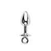 Base de metal crescente posterior ânus plug acessórios base anal expansor adulto sexo brinquedos cilíndricos ânus plug comércio exterior