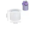 Ins Simples Escandinavo Redondo Padrão Geométrico Pote de Armazenamento Molde de Silicone DIY Aromaterapia Gesso Vela Copo Cola Moagem