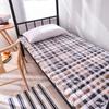 Colchón de invierno para dormitorio de estudiantes, tatami grueso, plegable, con parte superior e inferior curvada, individual, doble, suave y fino.