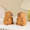 Portaplumas Lindo de Capibara Escritorio de Oficina Divertido y Creativo Adorno Pequeño Peculiar Tubo de Vinilo para Guardar Pinceles de Maquillaje