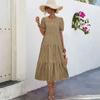 Novedades Primavera y Verano 2026, Artículos Más Vendidos y Populares en Ebay y Amazon, Vestido de Pastel Elegante y Perezoso Estilo Princesa con Mangas Abullonadas