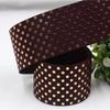 Cinta de puntos dorados de 38 mm, accesorio para el cabello, material para hacer moños, embalaje de regalo, cinta de decoración navideña