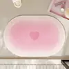 Alfombrilla de Baño con Degradado, Alfombrilla Antideslizante Absorbente de Agua para Ducha, Alfombrilla de Barro de Diatomeas Resistente a la Suciedad para Puerta de Baño/Inodoro