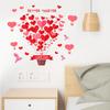 Adhesivos de pared de globo aerostático de amor comercio exterior transfronterizo de Amazon sala de estar dormitorio decoración de habitación adhesivos autoadhesivos venta al por mayor