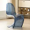Silla Dong Chair Estilo Forma Irregular de Moda Silla de Comedor Creativa Silla Acrílica Hogar Moderno Simple Respaldo Taburete de Maquillaje Diseño