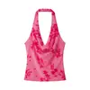 Ropa Europea y Americana Transfronteriza para Mujer Za Aliexpress Venta Caliente Verano Nuevo Vestido con Estampado Floral con Ribete de Encaje Conjunto de Dos Piezas