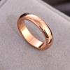 Anillo sencillo de moda, de comercio exterior, muy vendido, chapado en oro rosa, superficie lisa, AliExpress, Amazon, venta al por mayor para mujer.