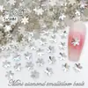 Acessórios para Unhas Flor de Gelo 5mm Diamante Brilhante de Fundo Plano Popular Acessórios para Nail Art Unha Postiça Diamante Atacado