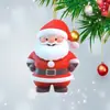 Navidad 2025 Nueva Serie Transfronteriza de Papá Noel Adornos Planos Colgantes de Acrílico Decoraciones Creativas para Árbol de Navidad