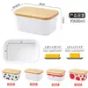 Mantequillera de estilo europeo para cocina occidental, caja de mantequilla con tapa para servir pan y queso, quesera, plato para pasteles y caja de postre para restaurantes