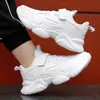 8855 Zapatos Deportivos Blancos Casuales Unisex para Niños Estudiantes de Primaria Campus Zapatitos Blancos para Niños Tallas Medianas y Grandes Otoño Invierno Malla Transpirable Piel