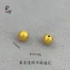 Contas de Moeda Pixiu da Sorte Pulseira Pixiu de Ágata Negra Joias Estilo Chinês Cobre Banhado a Ouro Acessórios Unissex