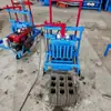 Máquina de Tijolo de Cimento Vazado Semi-Automática Móvel Pequena
