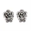 Camélia de Ritmo Duplo Aço Inoxidável 304 Contas Flor de Camélia Cor 18K Que Não Desbota DIY Pulseira Colar Joias Materiais de Contas Soltas