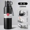 Copo Térmico de Aço Inoxidável 316 de Grande Capacidade, Garrafa de Água Portátil para Uso Externo para Homens e Mulheres, Estudantes, com Separação de Chá e Função de Infusão