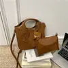 Set de Bolso Cubo Retro Estampado para Viajeros 2026 Nueva Moda Bolso de Hombro Cruzado de Gran Capacidad para Mujer