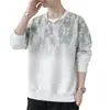 Sudadera de primavera para hombre 2026 primavera y otoño casual versátil elegante camiseta de manga larga ropa de hombre de moda