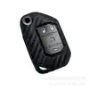 Funda de Silicona con Patrón de Fibra de Carbono para Llave de Coche JEEP Chrysler Dodge Smart, Moda para Funda de Llave de Coche JEEP