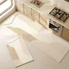 Estilo Ruili alfombrilla de suelo de barro de diatomeas ovalada para cocina alfombrilla larga absorbente de aceite para el hogar fácil de manejar absorbente de agua secado rápido antideslizante