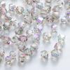 Cuentas de Cristal Prensado Premium con Extremos Puntiagudos, Cuentas de Vidrio de 4 mm para Pulseras DIY, Cuentas de Cristal con Forma de Rombo al por Mayor