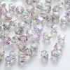 Cuentas sueltas de cristal de dos puntas con borde superior, de 4 mm, para manualidades, accesorios de joyería