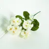 Flores Artificiais de Hortênsia e Begônia com Cinco Cabeças para Decoração de Sala de Estar e Mesa de Jantar, Flores Artificiais, Adereços de Arranjo Floral para Casa Estilo Ins para Fotografia