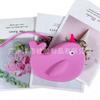 Porta-moedas de Silicone Personalizado com Fotos e Amostras, Bolsa de Moedas Animal Pássaro Cartoon Bolsa com Zíper Suporta Logotipo Personalizado