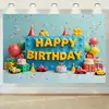 Amazon Fondo de Cumpleaños Temático de Esponja Amarilla de Dibujos Animados Banner Feliz Cumpleaños para Niña Suministros de Decoración de Cumpleaños