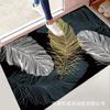 Alfombra Moderna Simple de Nivel de Entrada para Dormitorio, Tapete Antideslizante para Pies, Cocina, Baño, Puerta, Absorbente, de Secado Rápido, Antideslizante y Seguro