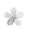 Nuevos Accesorios de Aleación con Flor de Resina de Moda Ojo de Gato Diamante Material para Joyería DIY Flor Pequeña Simple Elegante Versátil