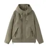 Chaqueta unisex, colección primavera/otoño 2026, cortavientos con capucha casual para exteriores de moda, a prueba de viento, talla grande, chaqueta de corte holgado