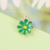Colección de Aceite de Gota de Girasol Accesorios de Aleación de Girasol Aretes de Flor Pequeña Pulsera Collar Producción DIY