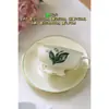 Juego de Tazas de Café Retro Jingdezhen Estilo Europeo Pequeña Taza de Cerámica de Lujo Creativo Pastoral Juego de Té de la Tarde Té Floral