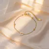 Pulsera Nueva de Moda de Acero de Titanio para Viajeros para Mujer, Joyería de Mano de Lujo Ligero, Pulseras Coreanas de Alta Gama para Parejas, Colección de Pulseras para Mujer