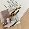 Novo Grampo de Cabelo de Acetato Estilo Francês com Etiqueta Dourada Sem Costura Grampo de Maquiagem Grampo Lateral Grampo de Bico de Pato de Acetato Cor Sólida Acessório de Cabelo