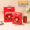 Sacolas de presente de papel com visor prontas para uso, sacolas de papel com aba superior, sacolas para embalagem de presentes de aniversário, sacolas para presentes de comida de Natal