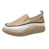 Sapatos de camada única plus size primavera, verão e outono novos femininos casuais simples plataforma salto baixo confortável moda slip-on